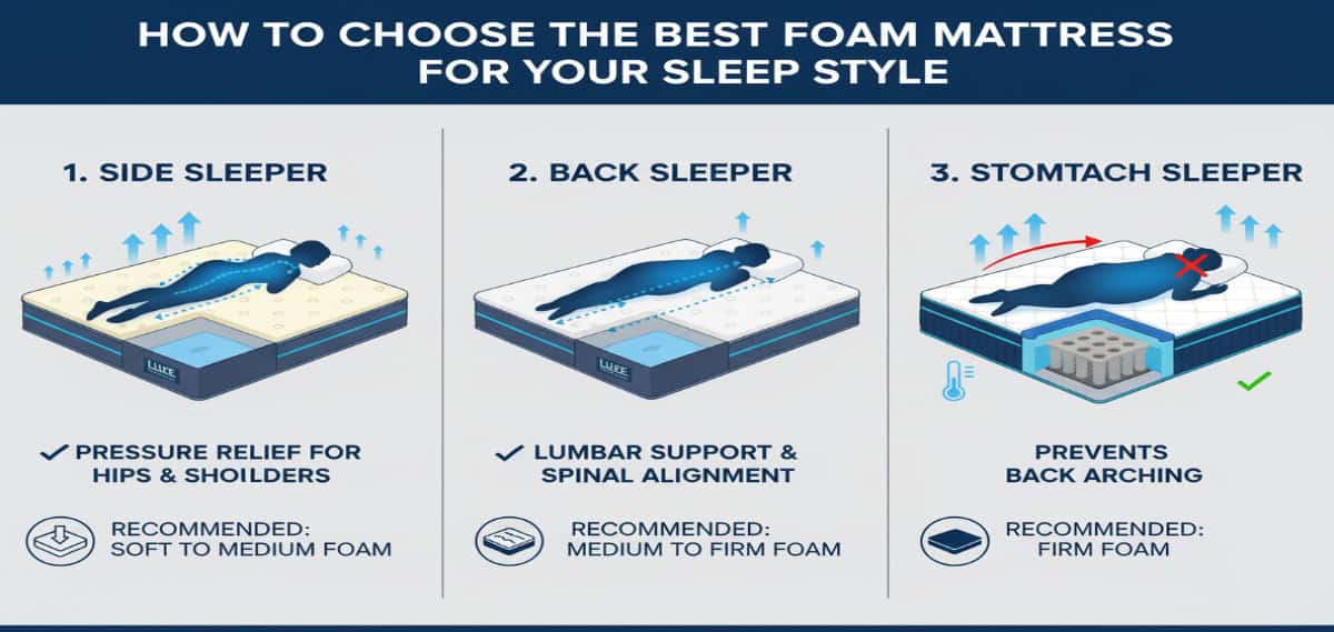 How to Choose the Best Sleeping Foam Mattress for Your Sleep Style