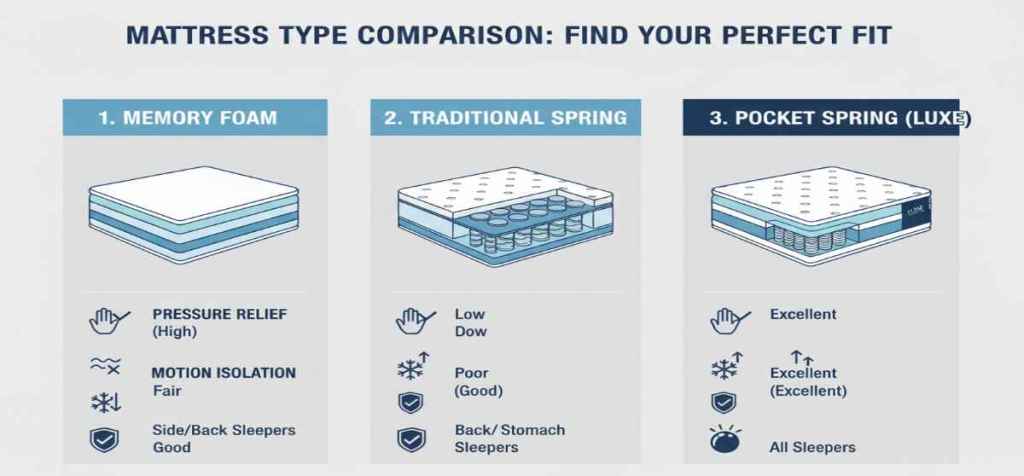 Memory Foam vs Other Mattresses”