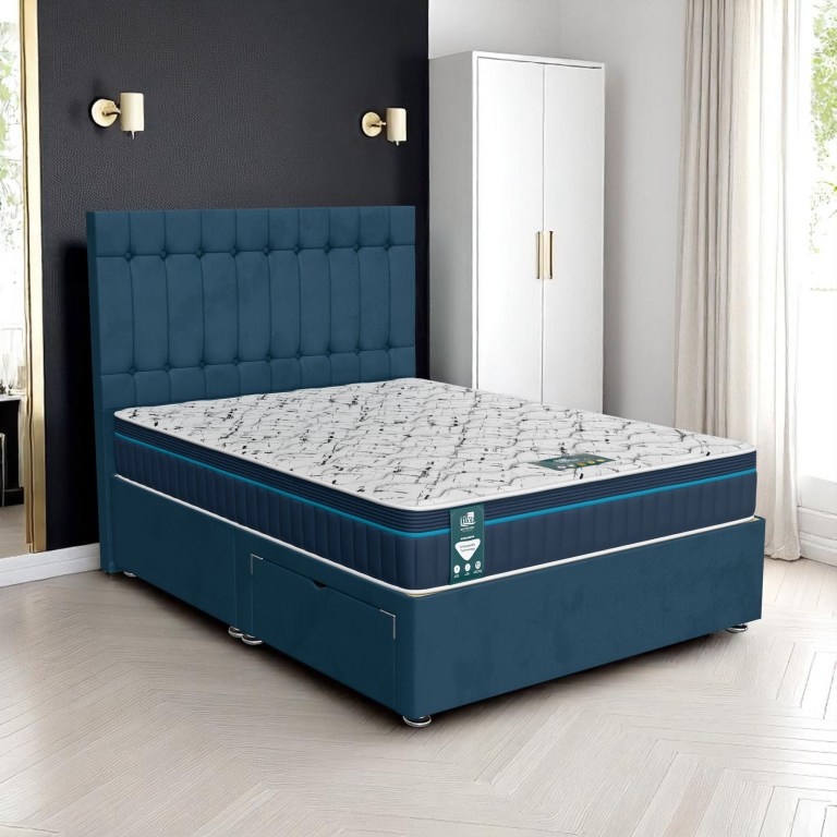 Luxe Dark Milan Stratford Divan Bed