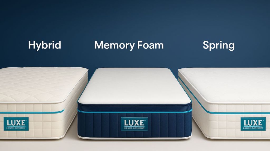 Hybrids vs Memory Foam vs Spring Mattresses