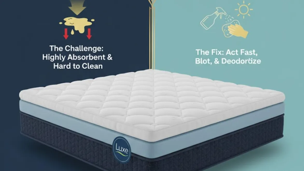 how to get pee out of a memory foam mattress