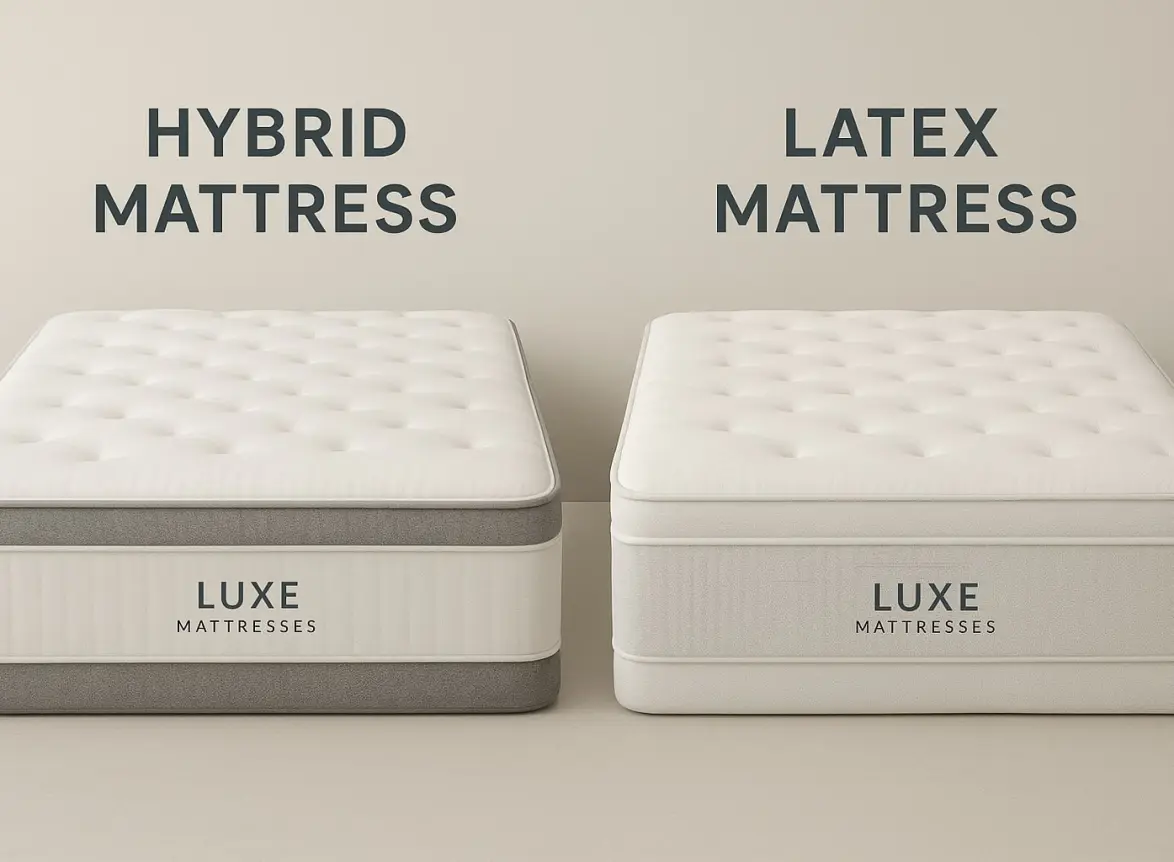 hybrid vs latex mattress