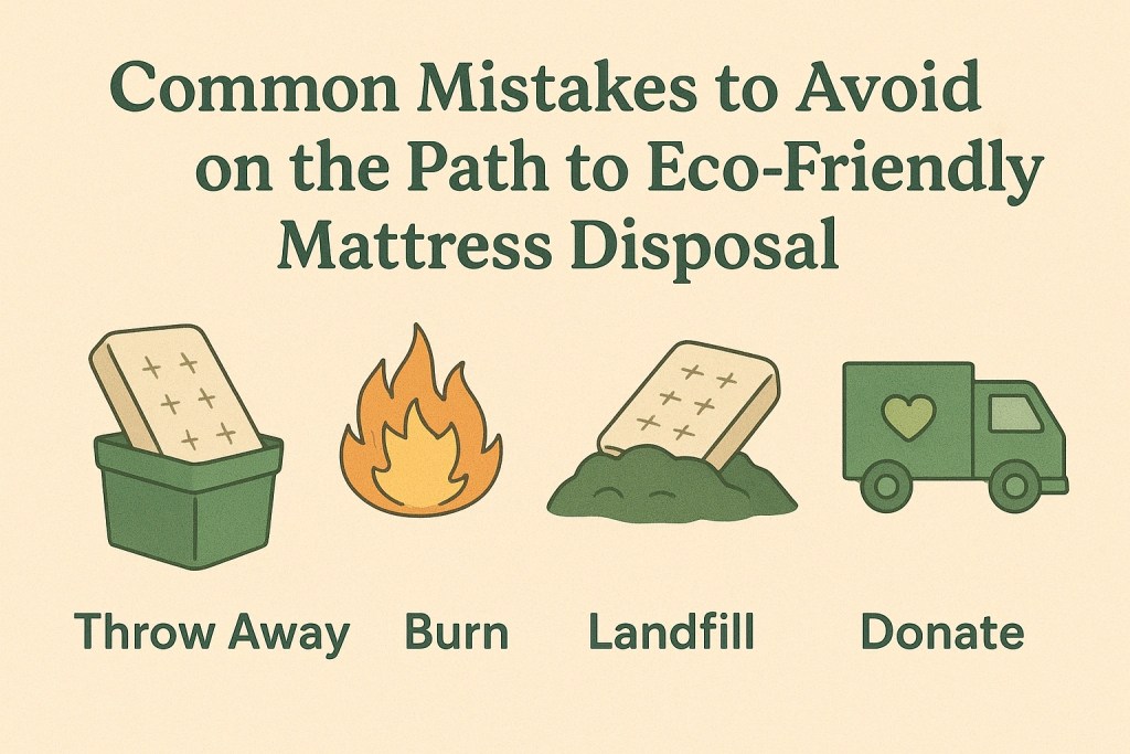 Mattress recycling mistakes