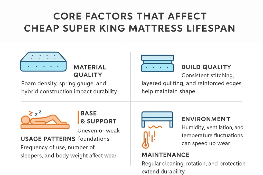 Core Factors That Affect Cheap Super King Mattress Lifespan