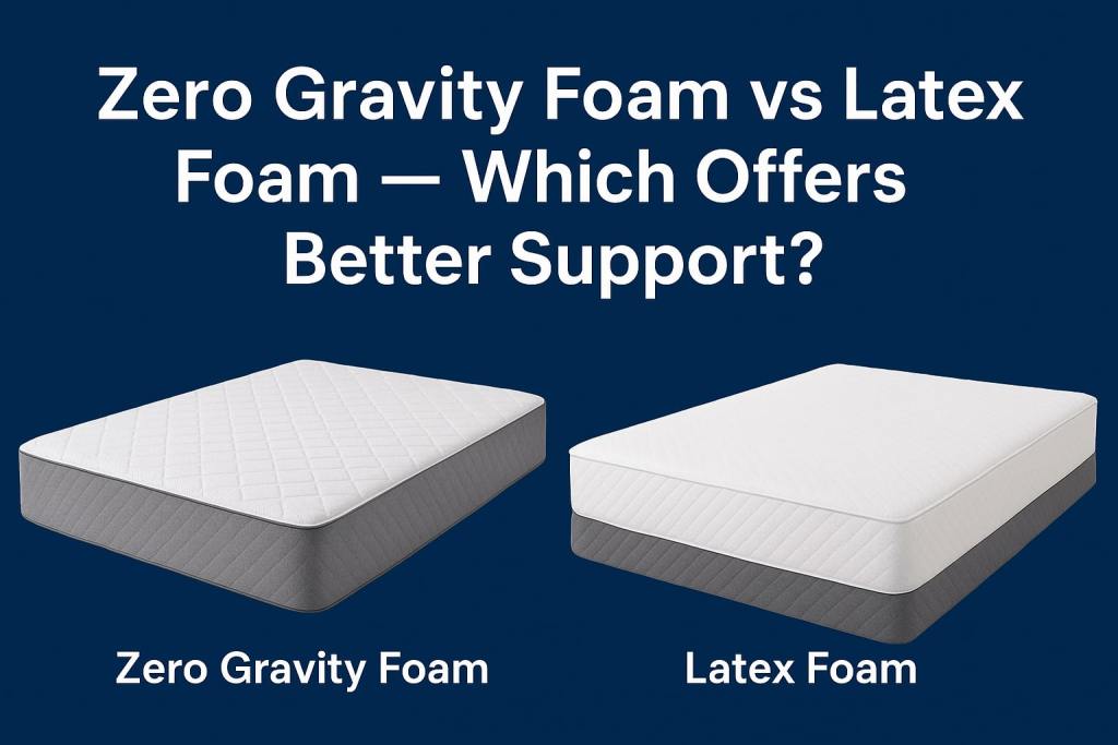 zero gravity foam vs latex foam