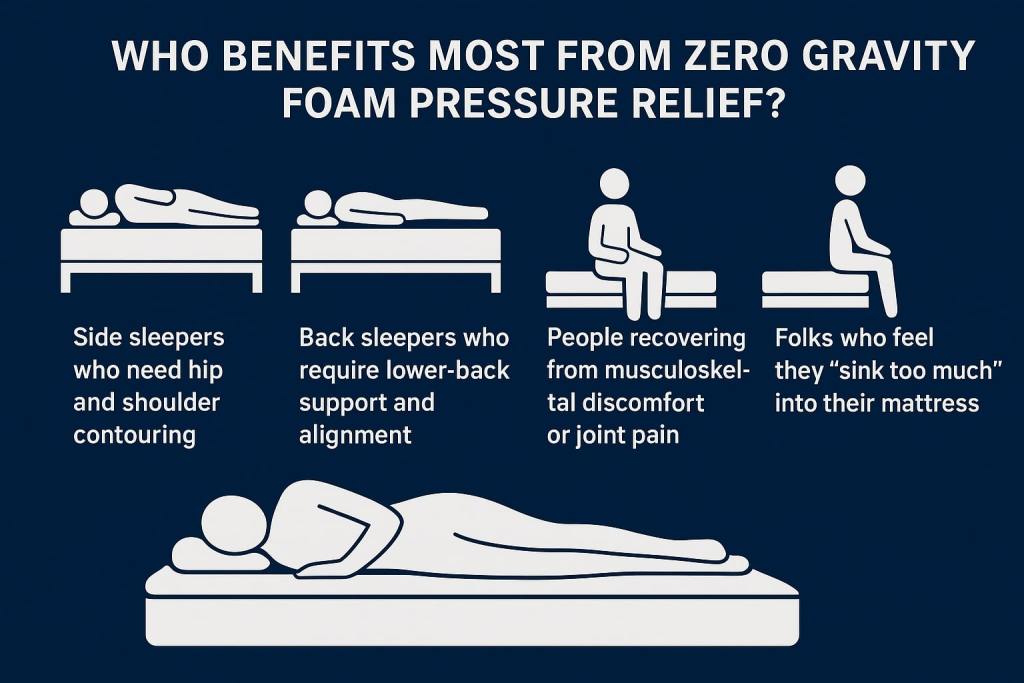 zero gravity foam pressure relief