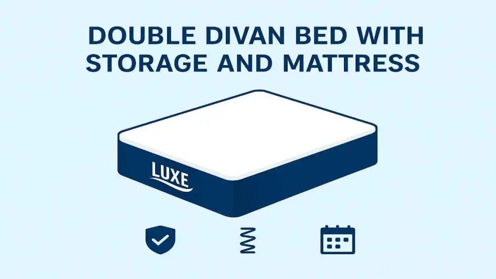 Double Divan Bed With Storage and Mattress: Space-Saving Sleep Solution 