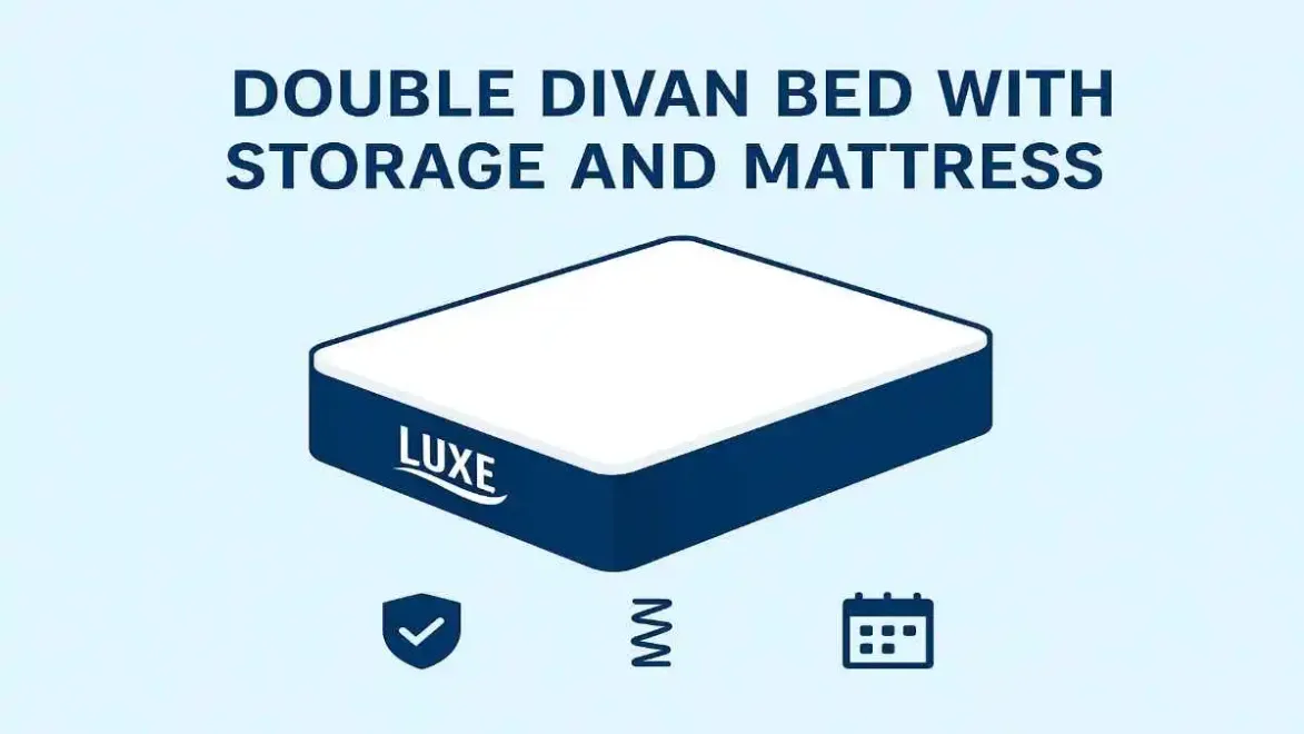 Double Divan Bed With Storage and Mattress: Space-Saving Sleep Solution 