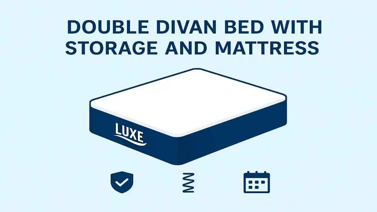 Double Divan Bed With Storage and Mattress: Space-Saving Sleep SolutionÂ 
