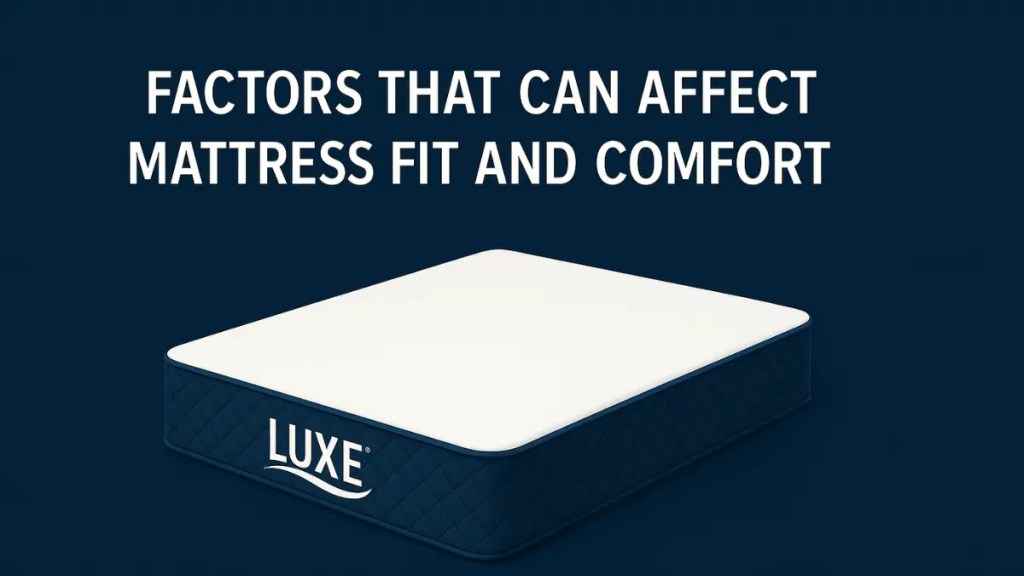 Factors That Can Affect Mattress Fit and Comfort
