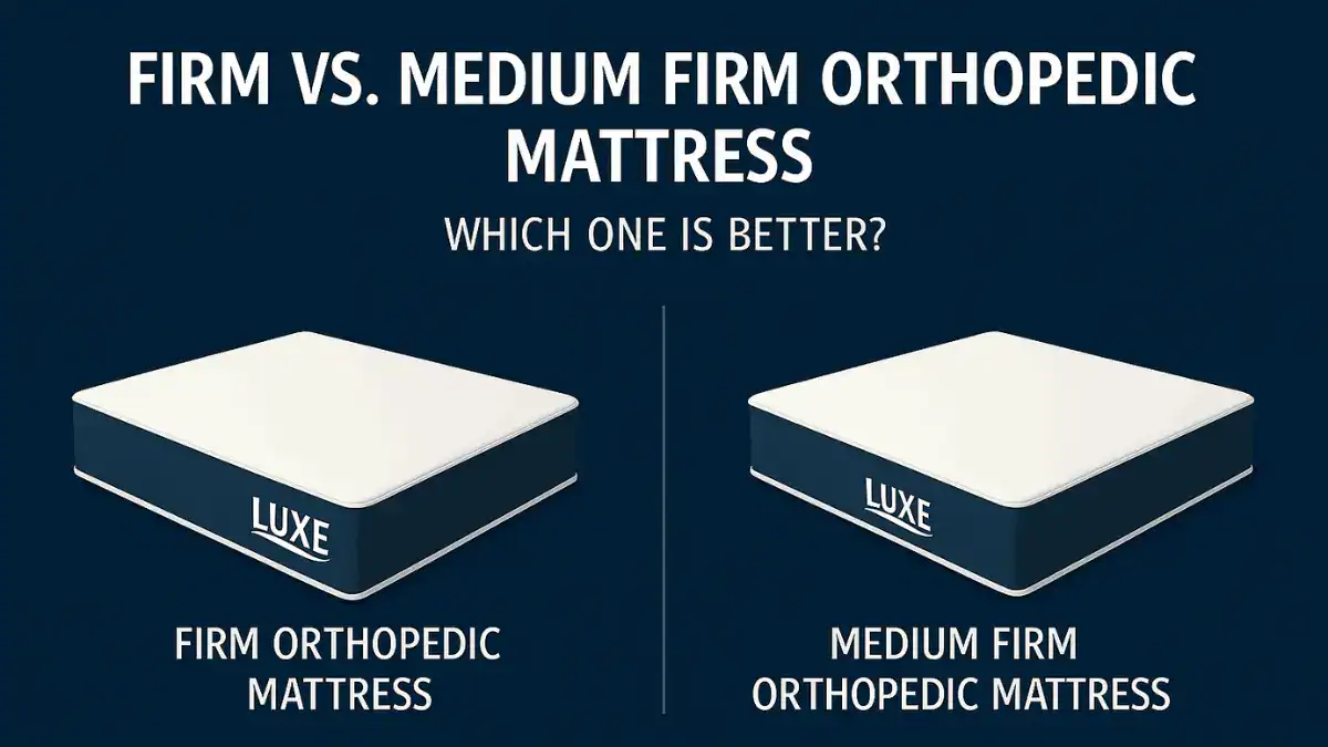 Firm vs Medium Firm Orthopedic Mattress Which One Is Better?