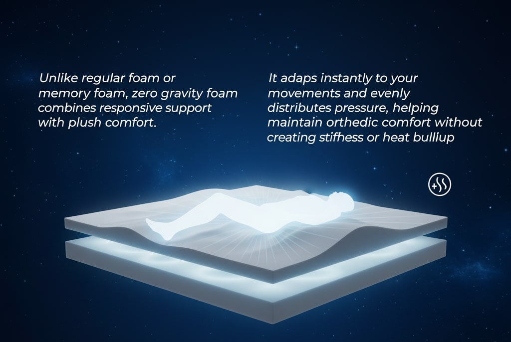 zero gravity foam benefits