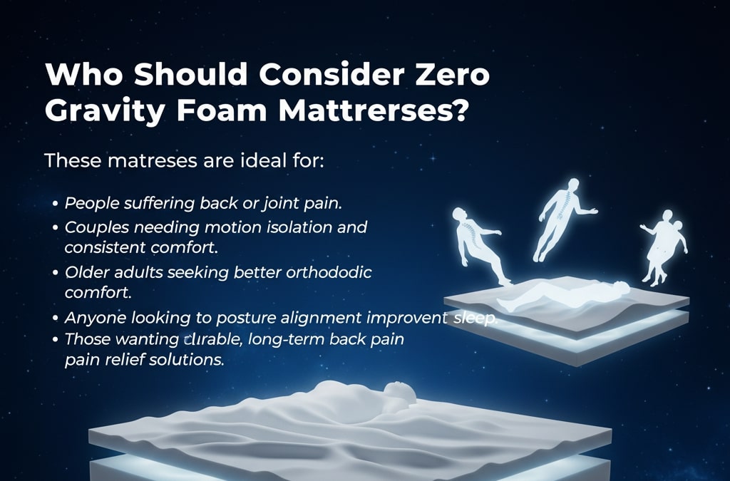 zero gravity foam benefits