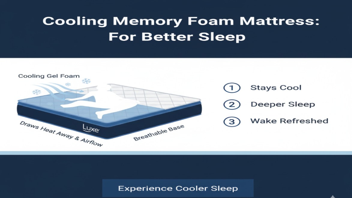 How Does a Cooling Memory Foam Mattress Help You Sleep Better?