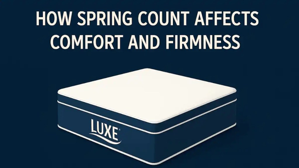 How Spring Count Affects Comfort and Firmness