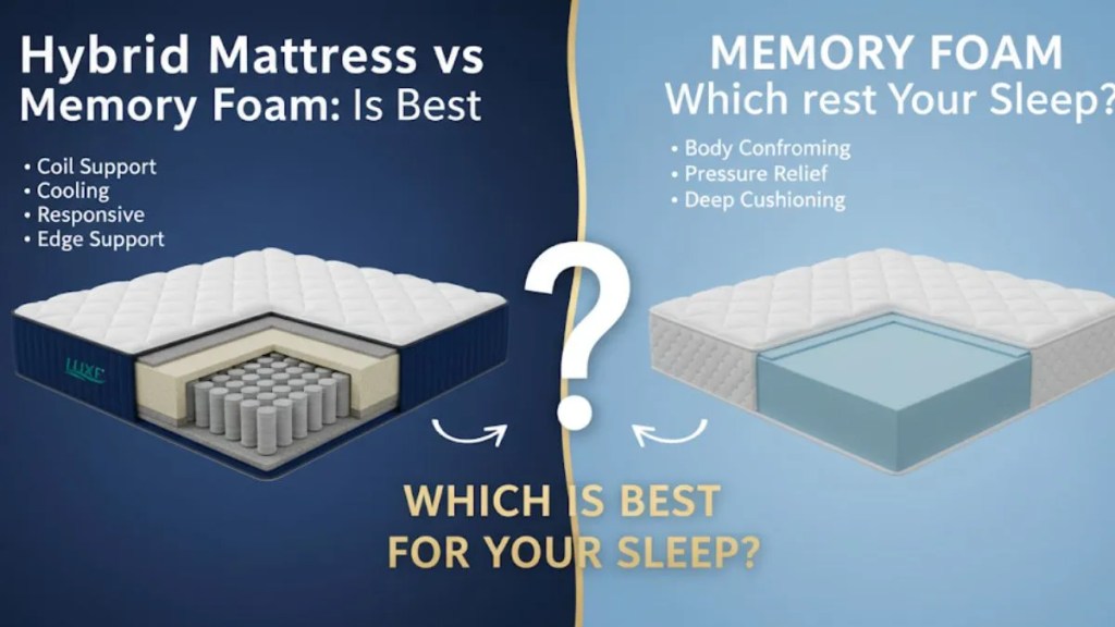 Hybrid Mattress vs Memory Foam
