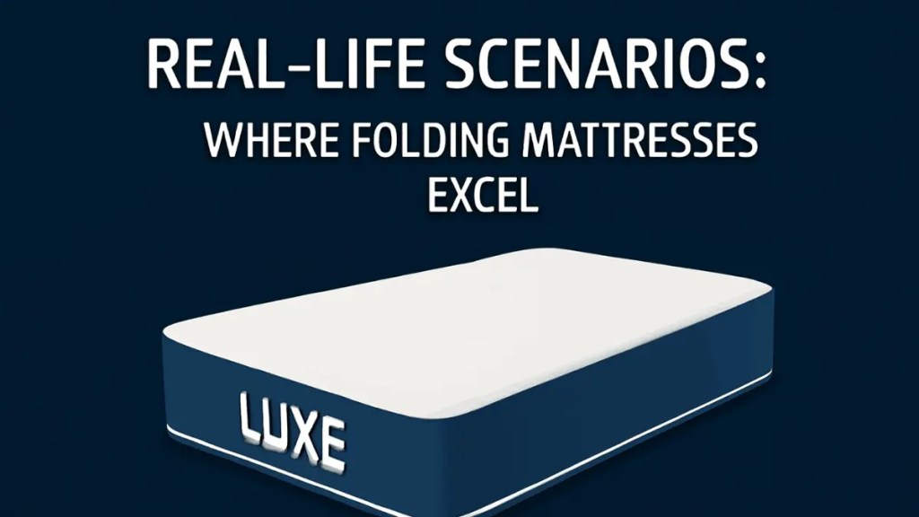 Real-Life Scenarios: Where Folding Mattresses Excel