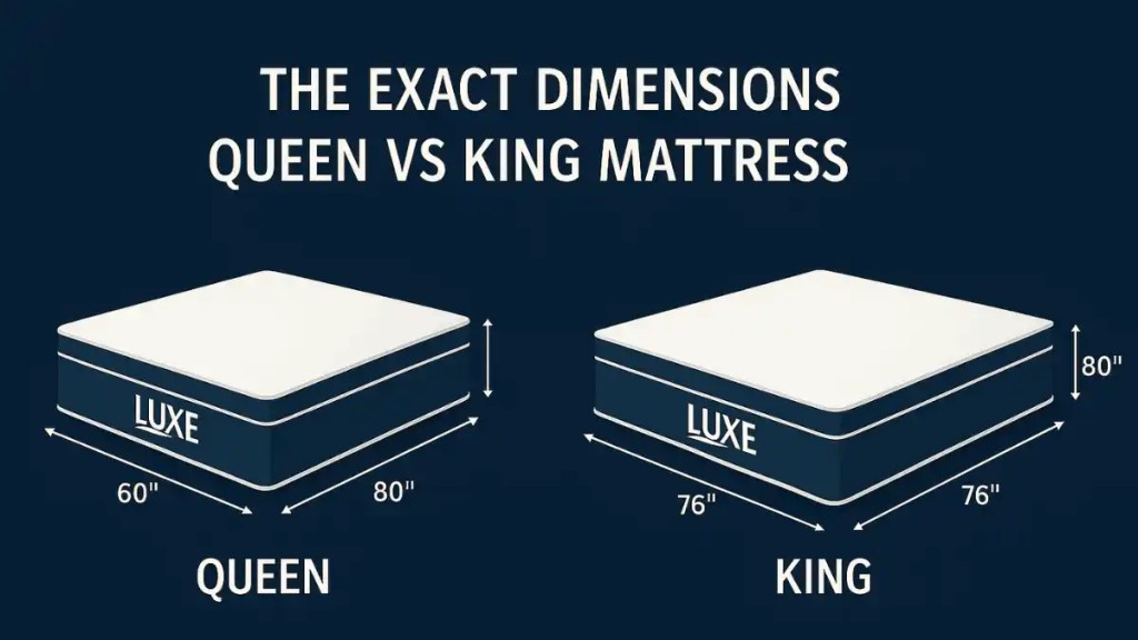 The Exact Dimensions Queen vs King Mattress