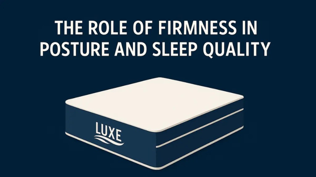 The Role of Firmness in Posture and Sleep Quality