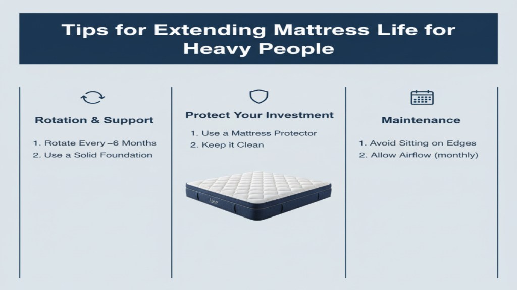Tips for Extending Mattress Life for Heavy People