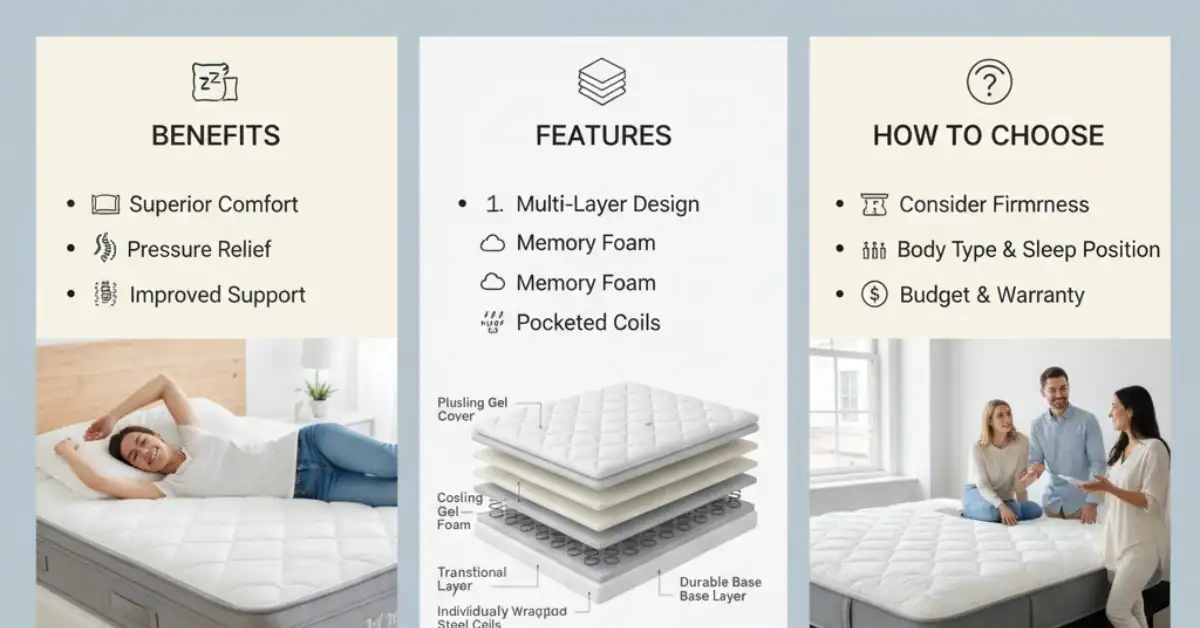 Hybrid Mattress Benefits, Features, and How to Choose