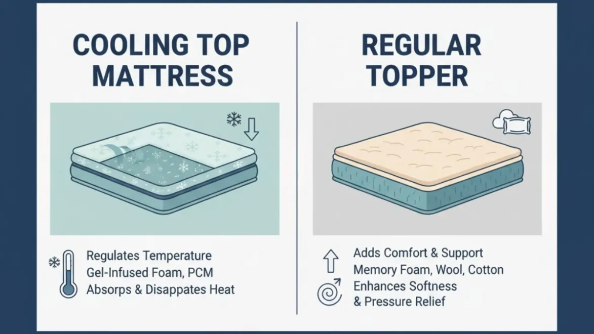 cooling top for mattress