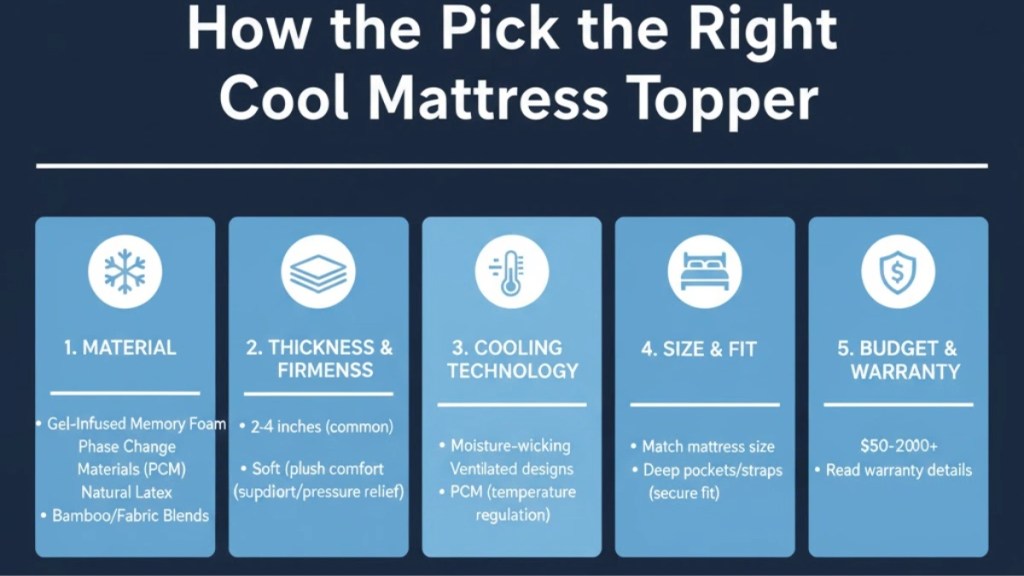 Buying Guide How to Pick the Right Cool Mattress Topper