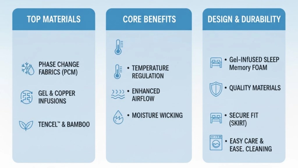 Best Features to Look for in a Cool Top for Mattress