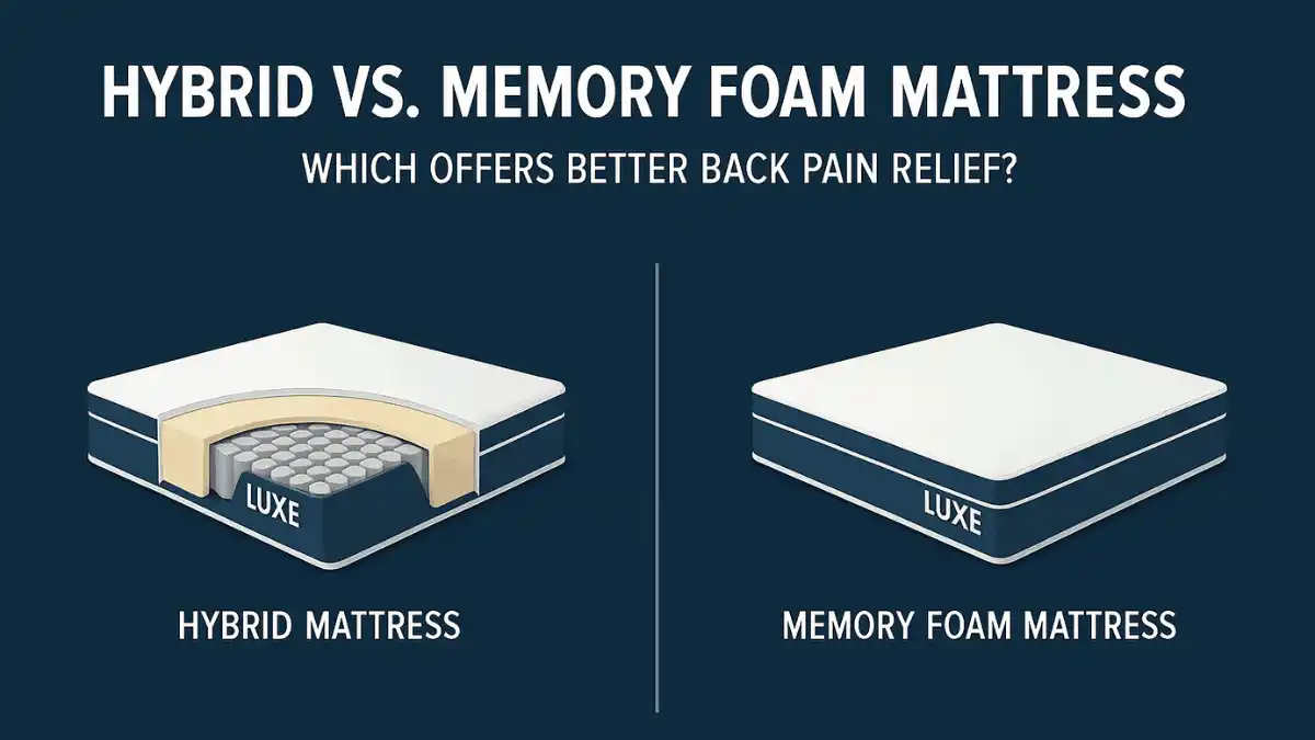 memory foam latex hybrid mattress comparison lower back pain