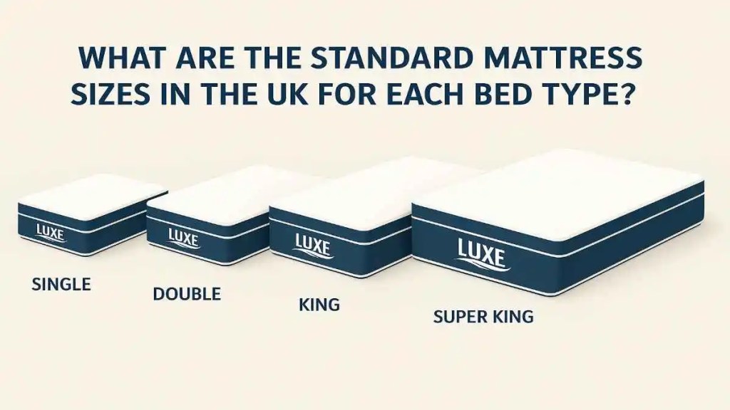 What Are the Standard Mattress Sizes in the UK for Each Bed Type?