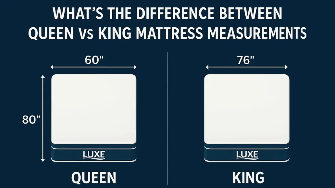 What’s the Difference Between Queen vs King Mattress Measurements?