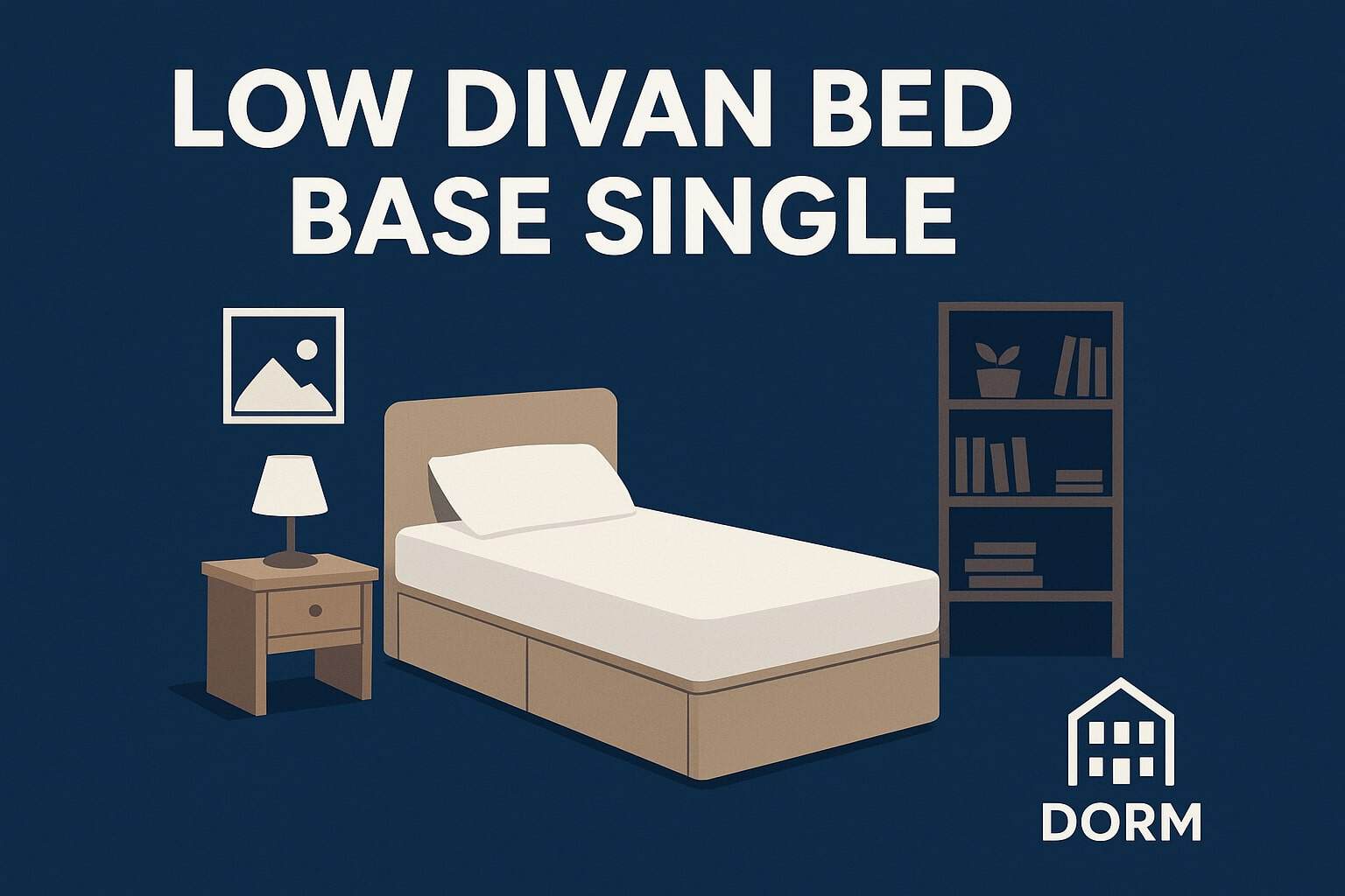 low divan bed base single