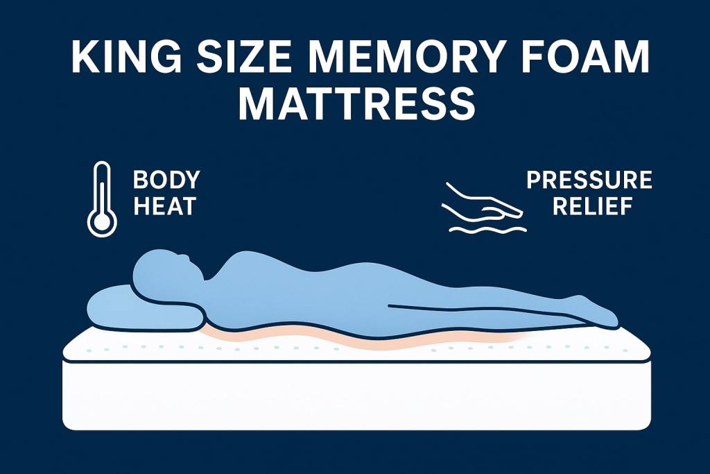 king size mattress memory foam