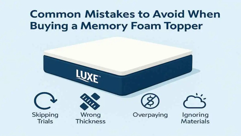 Common Mistakes to Avoid When Buying a Memory Foam Topper