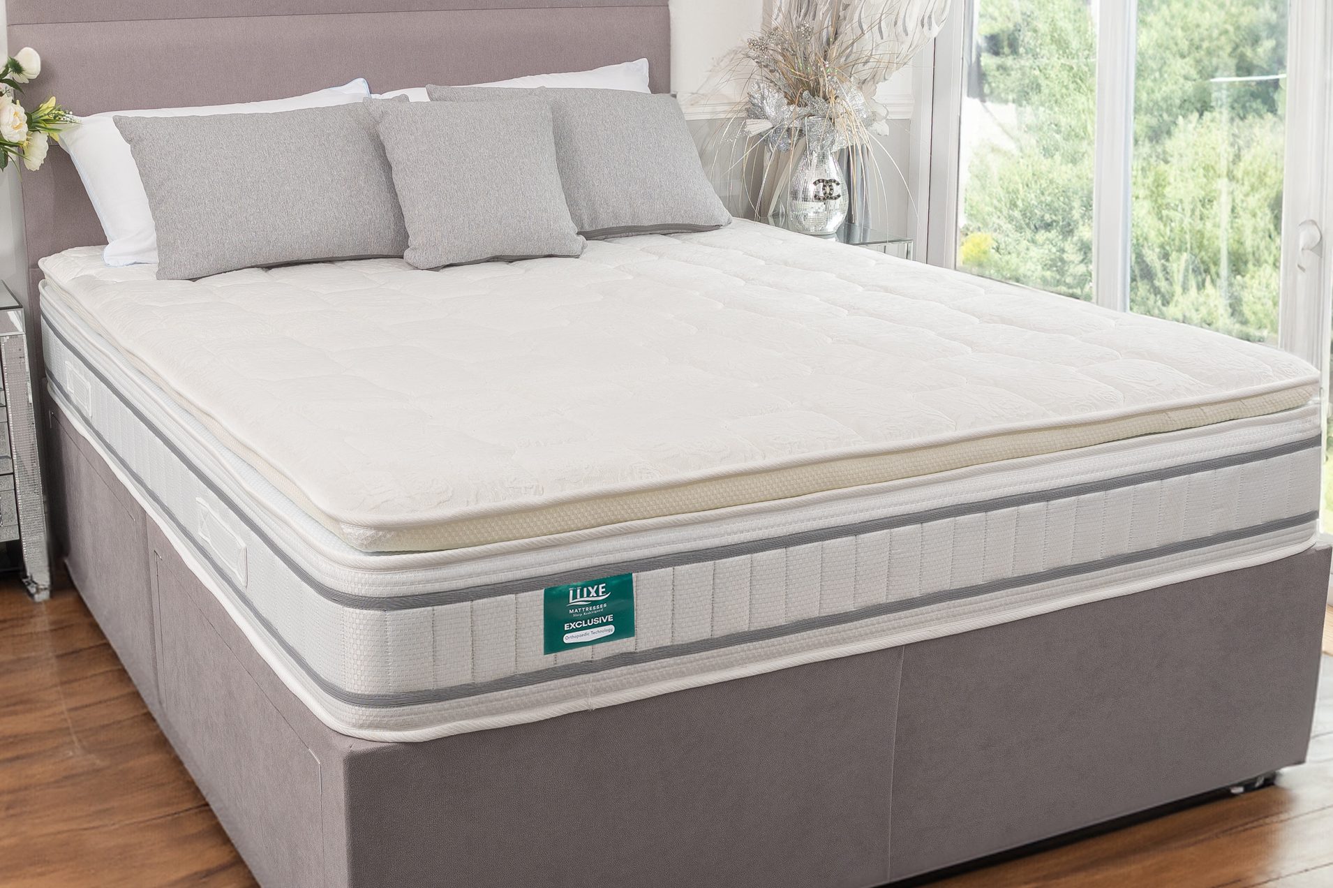 mattress with memory foam topper