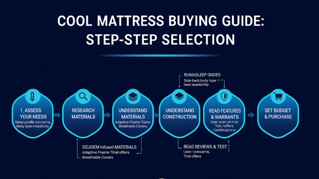 step-by-step cool mattress selection