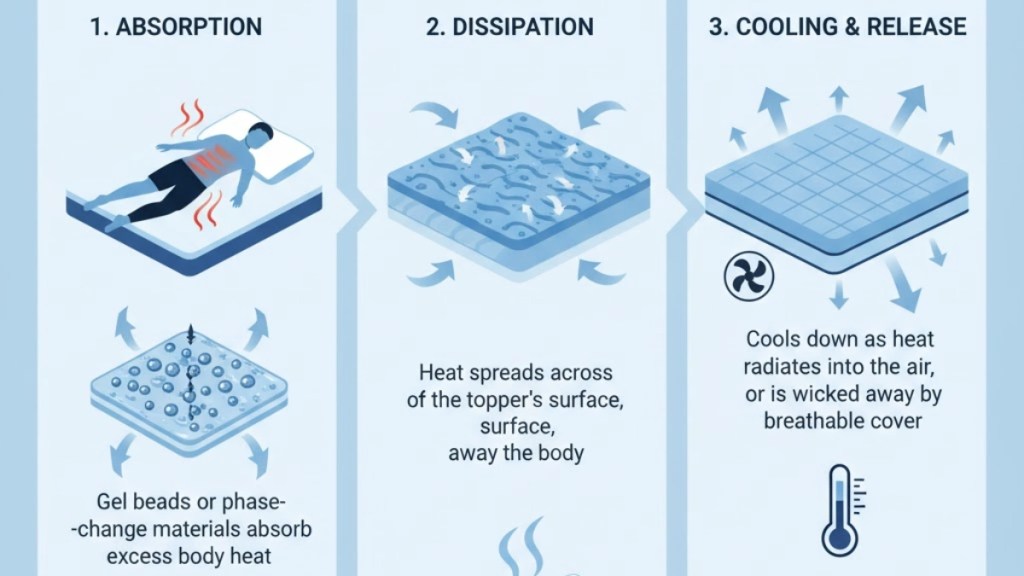 cooling gel mattress toppers regulate body temperature