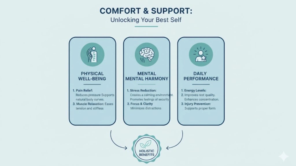 Comfort and support benefits