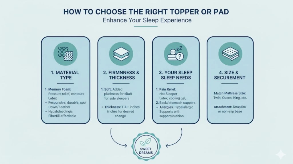 How to choose the right topper or pad