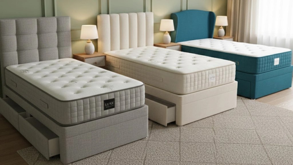 divan bed base and headboard only