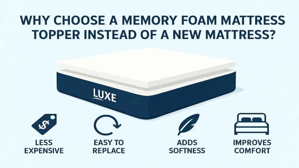 Why Choose a Memory Foam Mattress Topper Instead of a New Mattress?