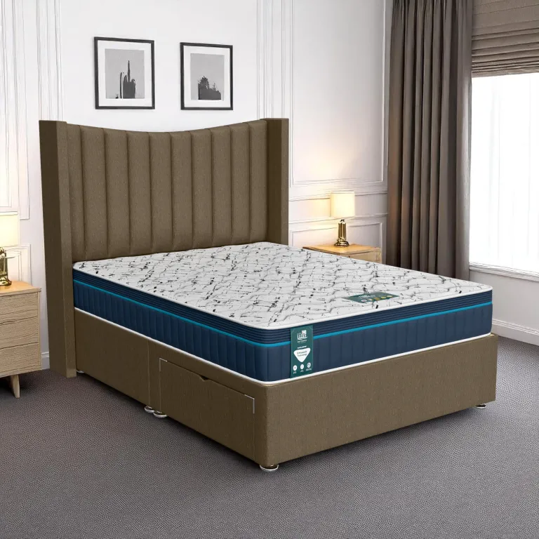 Ascot Chesterfield Curved Wings Divan