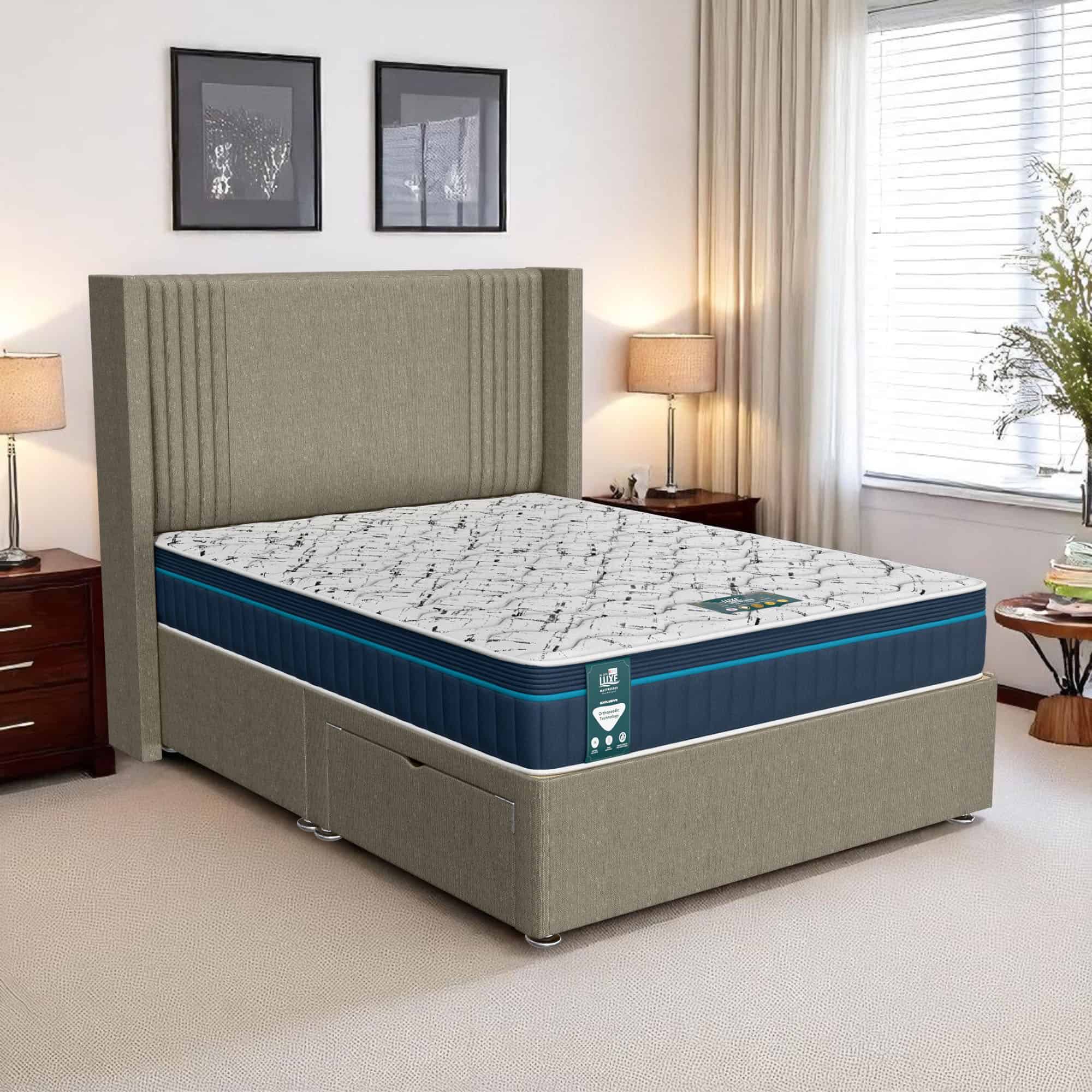 Barley Linen Royal Divan - Barley Linen, Double 135 x 190 cm