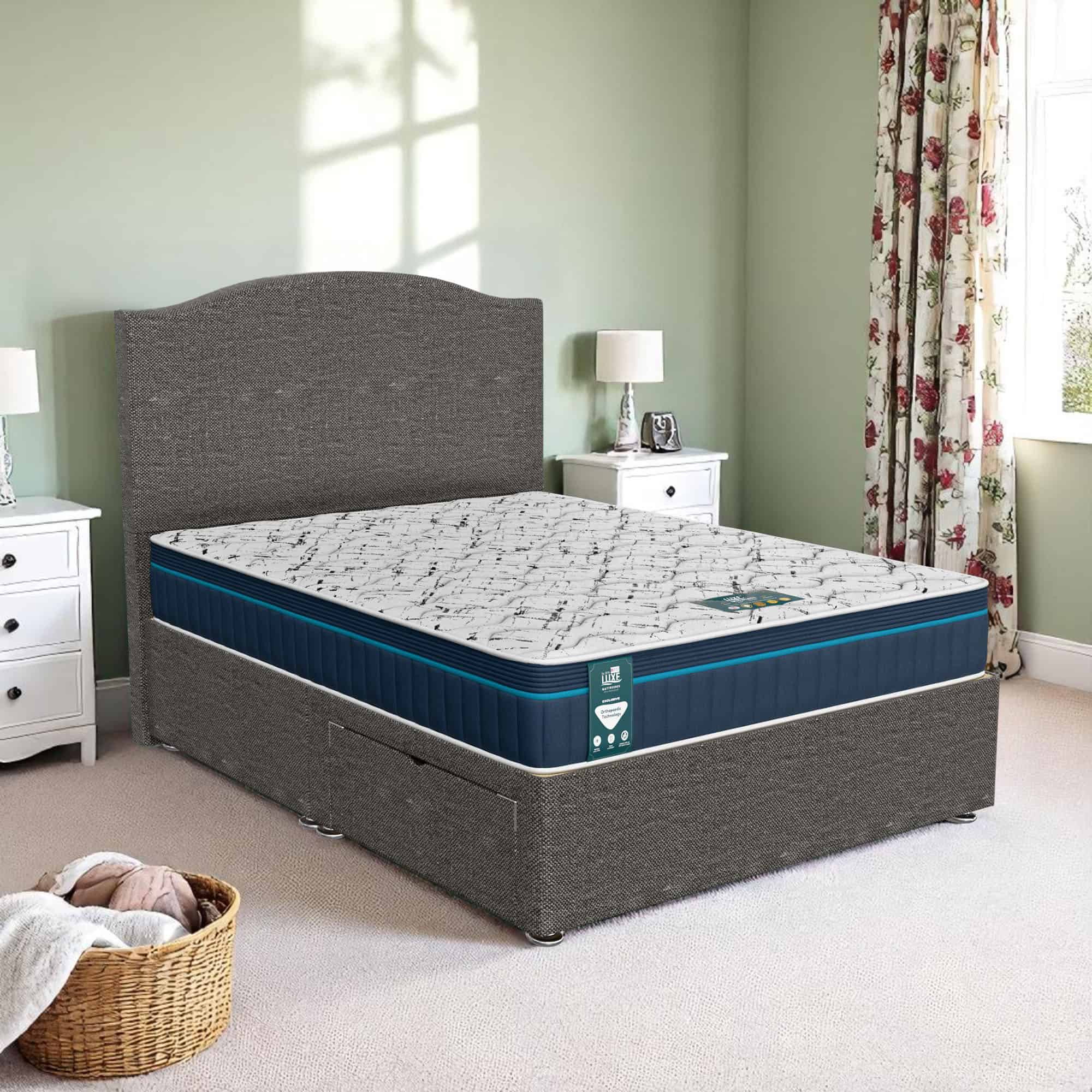 Wool Loafer Divan - Chrome Wool, Euro Queen 160 x 200 cm