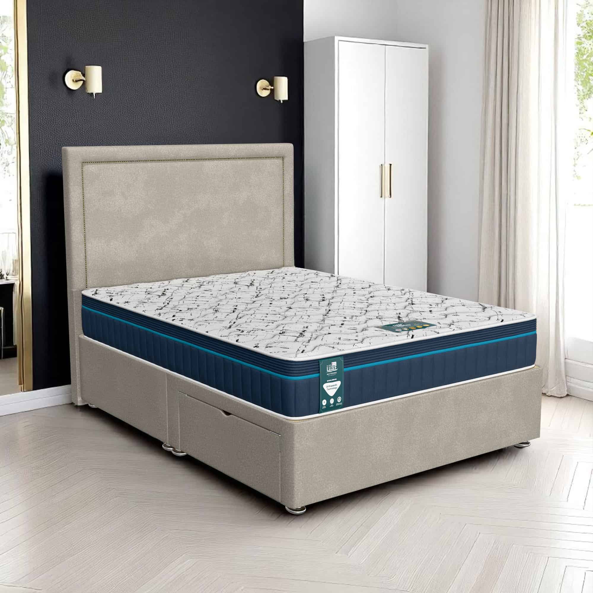 Milan Charlie Senden Divan-Light - Milan Cream, Double 135 x 190 cm
