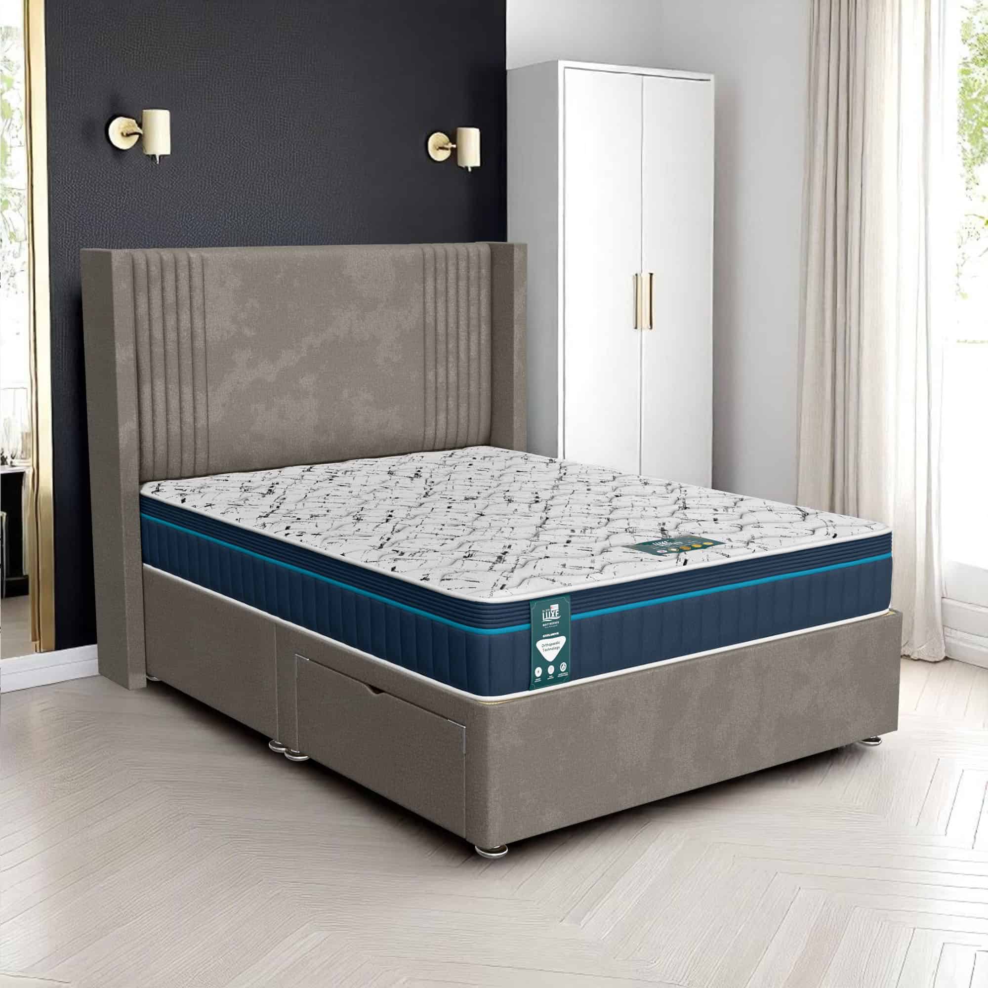 Milan Royal Divan - Milan Silver, Double 135 x 190 cm