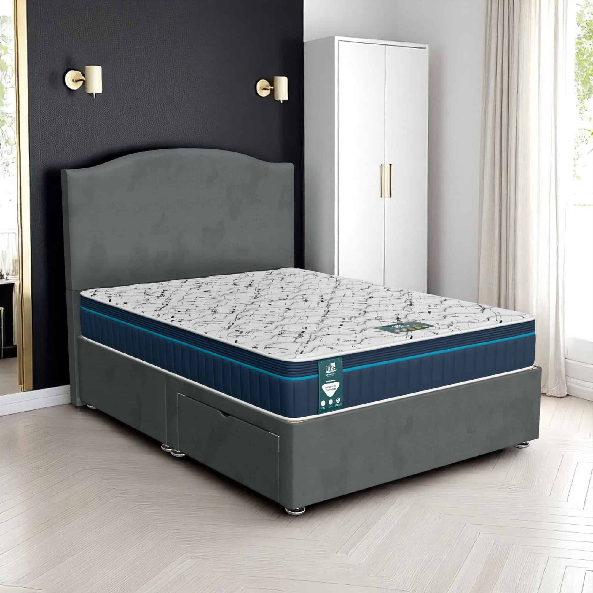 Wool Loafer Divan - Steel Wool, Single 90 x 190 cm