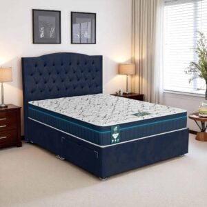 Venice Tufted Divan Bed-Dark