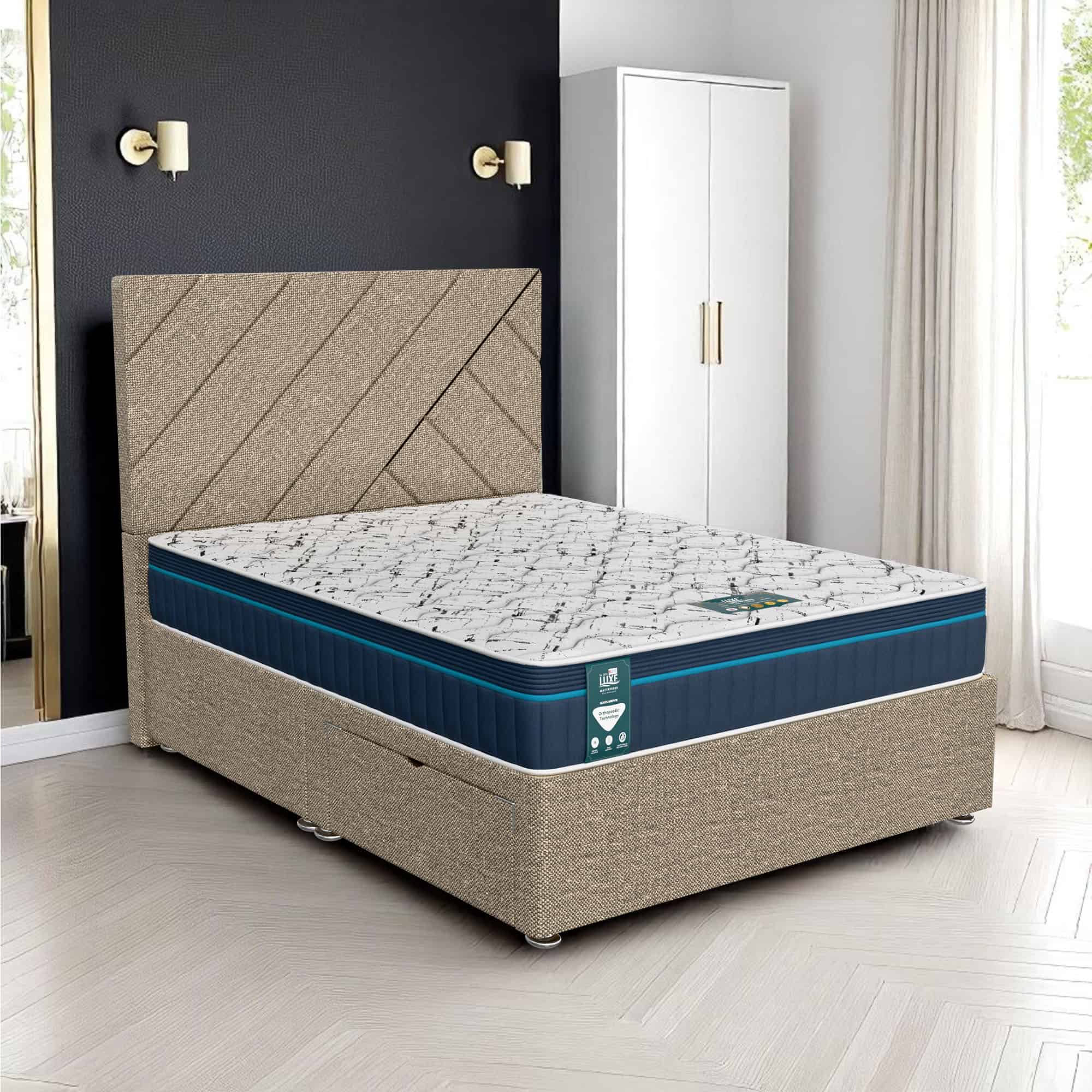 Ascot Beverlay Divan - Ascot Beige, Super King 180 x 200 cm