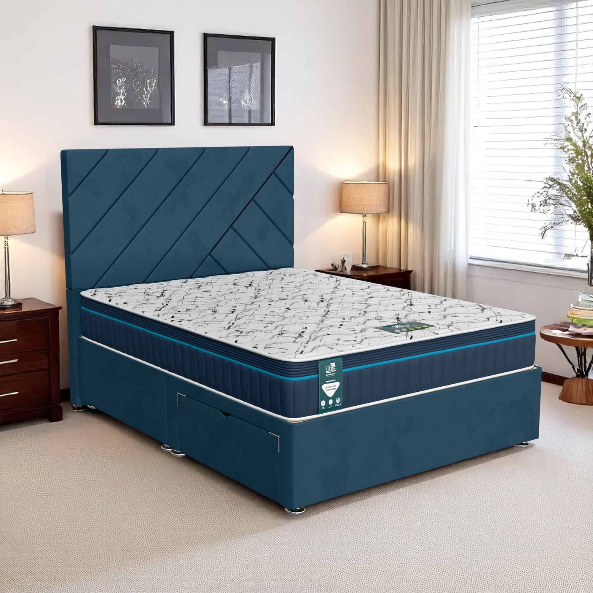 Milan Beverlay Divan - Milan Midnight, Super King 180 x 200 cm
